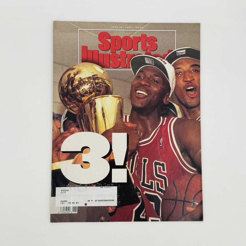 Sports Illustrated June 28 1993 Michael Jordan Bulls 3 Peat NBA Championship